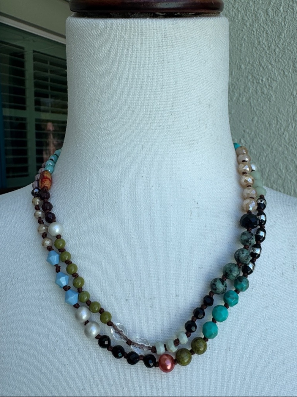 Plunder BoHo inspired beaded necklace - NWOT